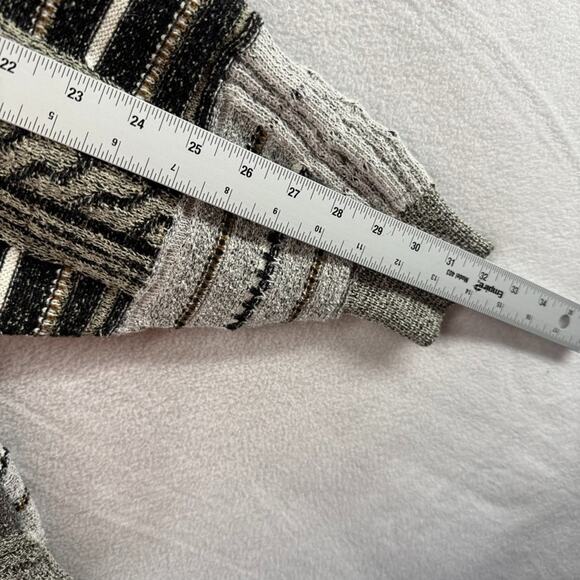 Vintage Tosani Sweater men's Large Gray Earth Tones Wool Blend Textured 3d Knit - Picture 5 of 7